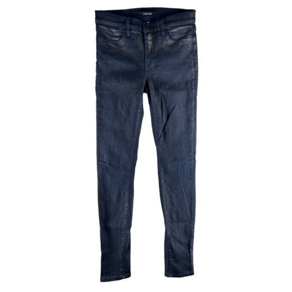 J Brand Womens Tops Size 27 Dark Wash Gold Dust‎ Denim Shimmer Skinny Leg
